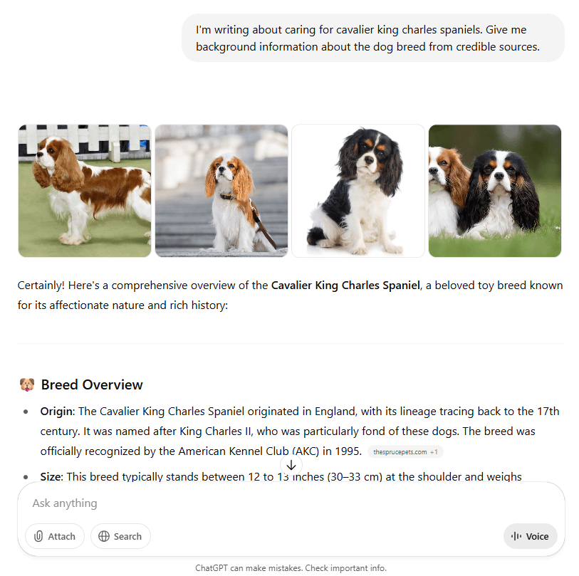 using chatgpt for content research