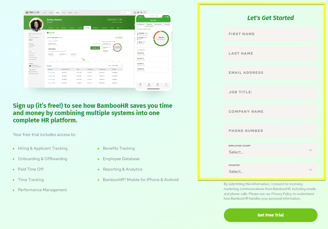 clarify information you request lead form example