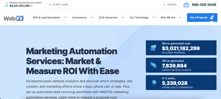 marketing automation agency webfx