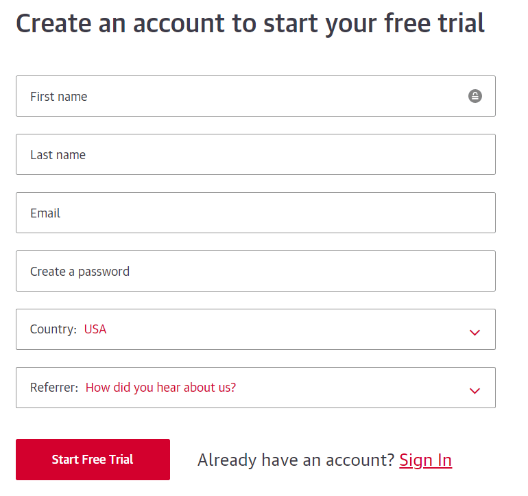 optimize lead form length example