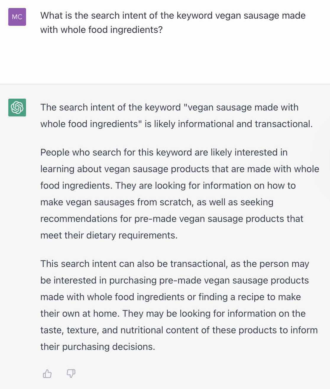 using chatgpt to understand user search intent