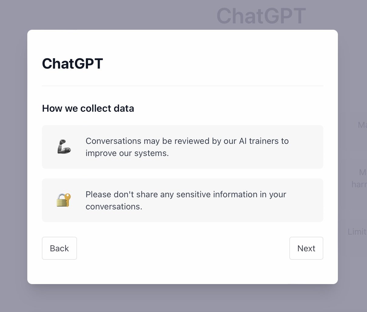 do not upload sensitive information to chatgpt