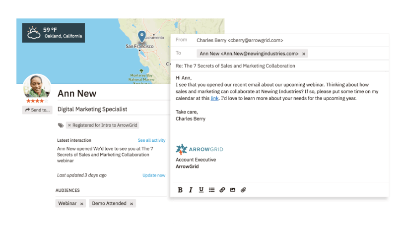 sync contacts and data seamlessly example