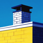 A white chimney