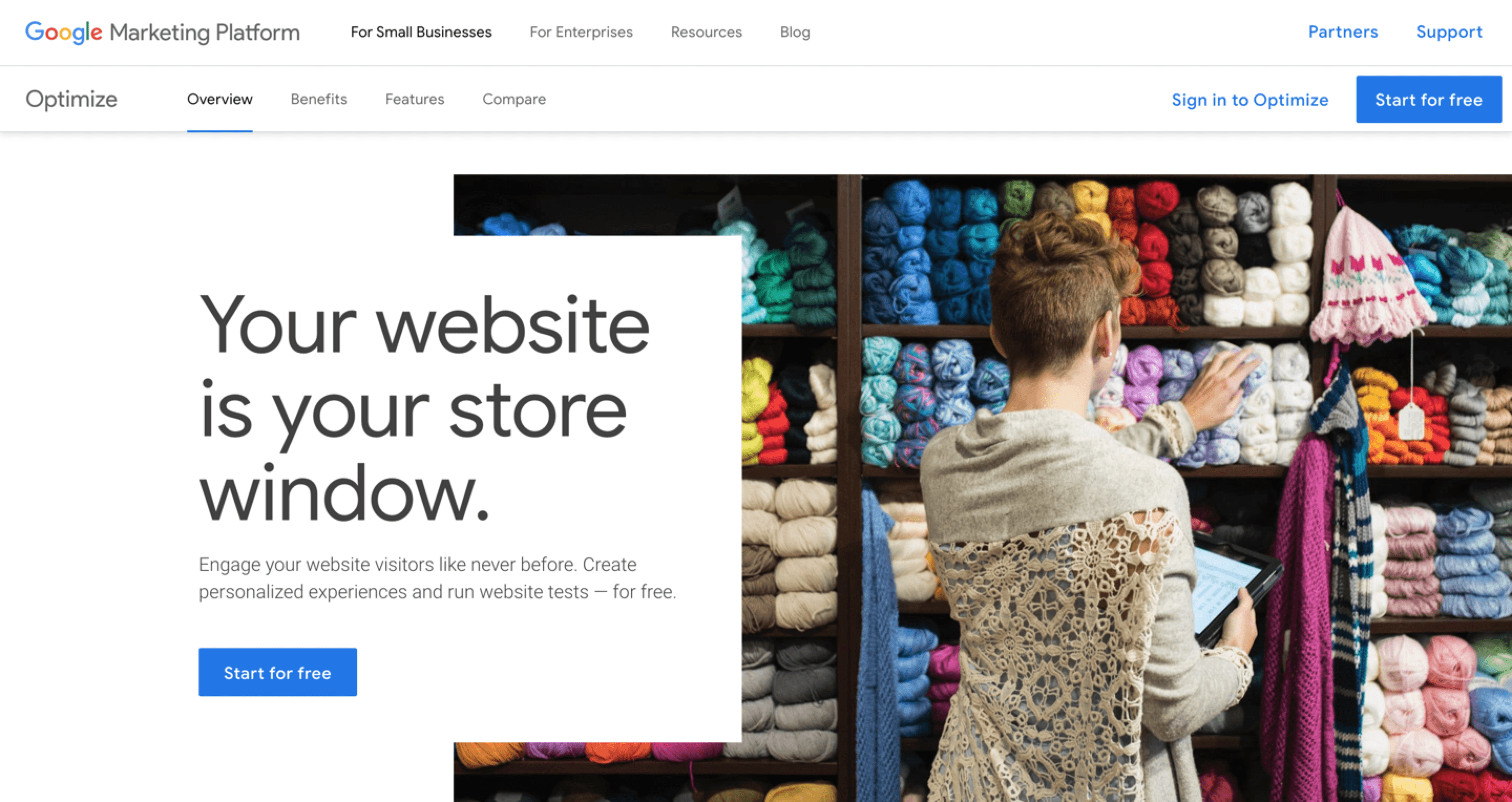google optimize