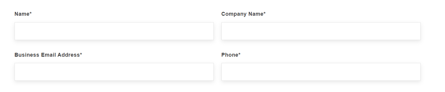 Email subscriber form example