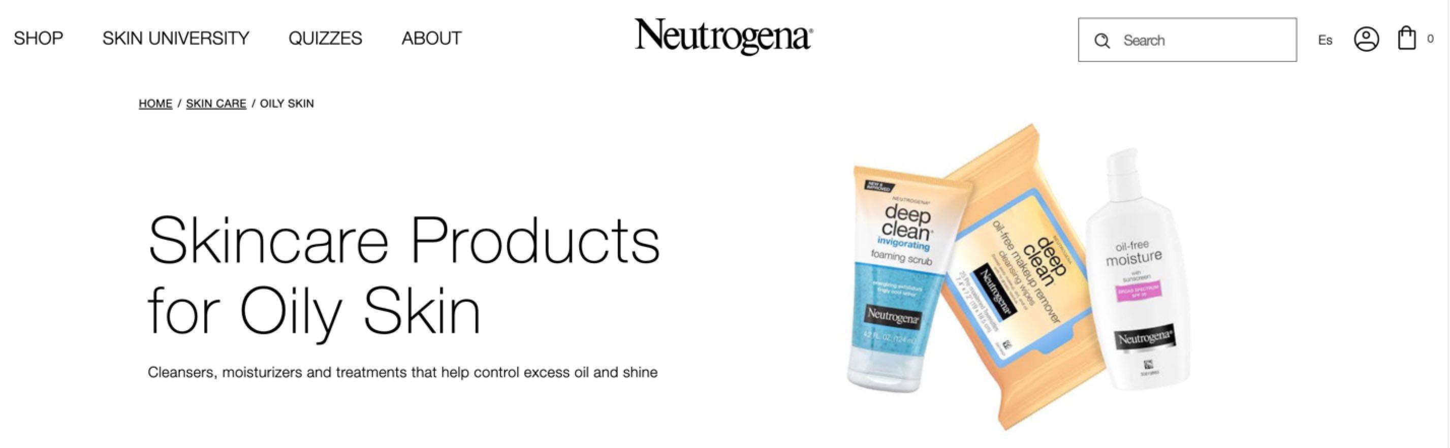 neutrogena benefit segmentation example