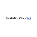 Logo of RevenueCloudFX consisting of a white circular background with the text 'RevenueCloudFX' and a stylized FX design.