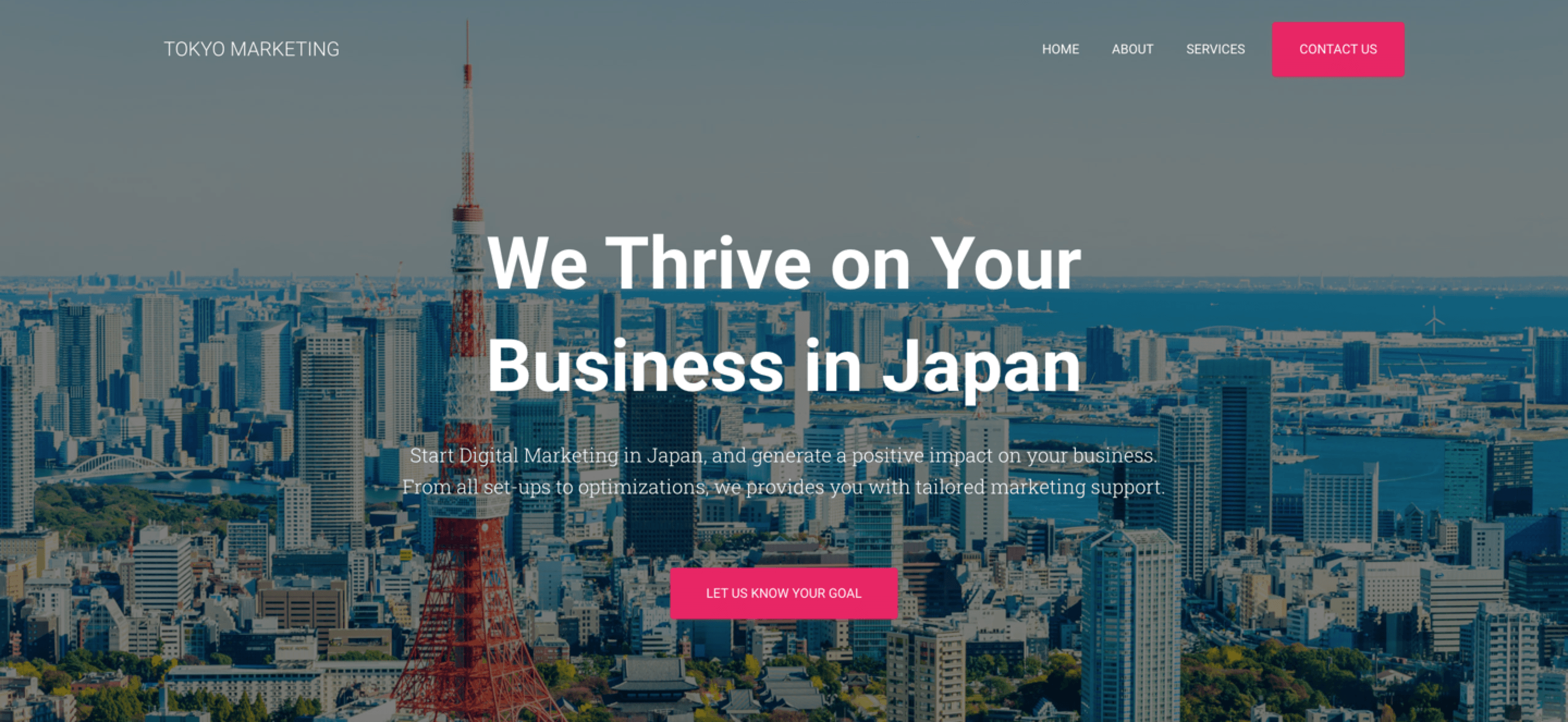 tokyo marketing home page