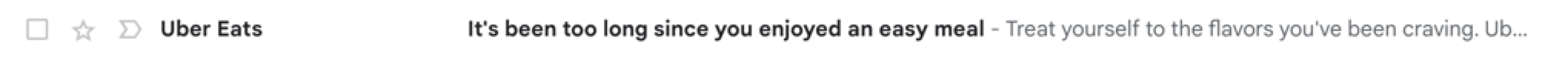 uber eats email subject line