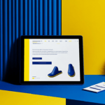 Tablet display with website