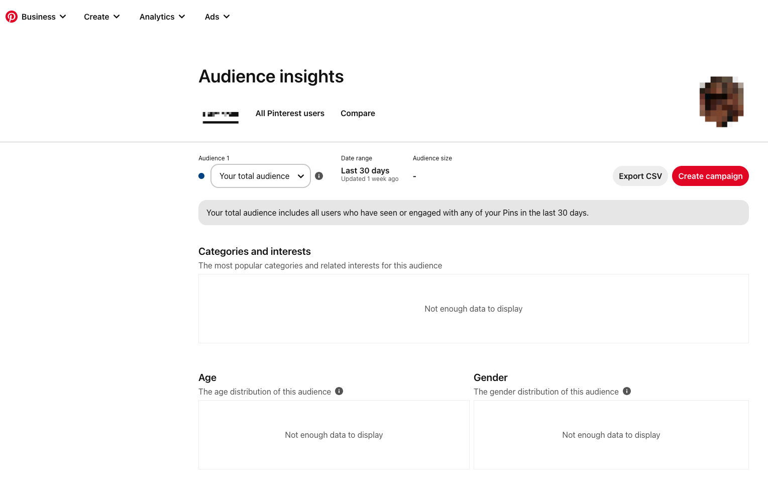 pinterest analytics audience insights