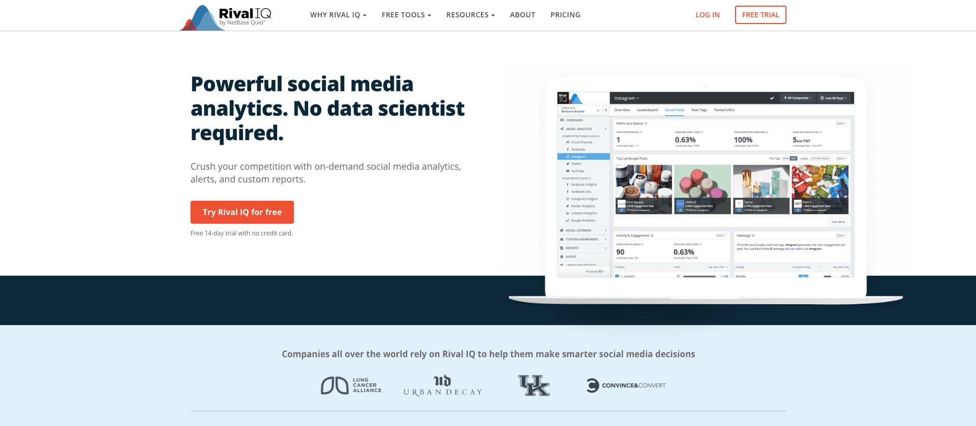 rival iq social analytics