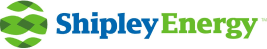 Shipley Energy logo with green and blue text and green leaf-like designs.