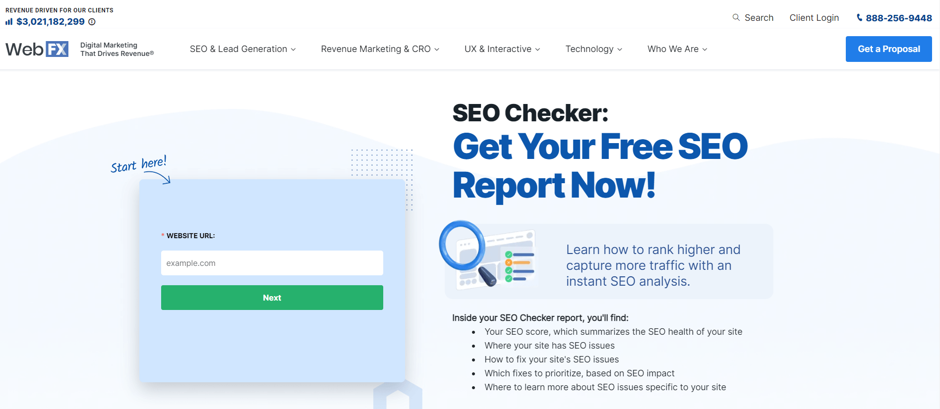 WebFX SEO Checker