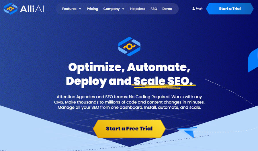 Alli AI is an AI SEO tool