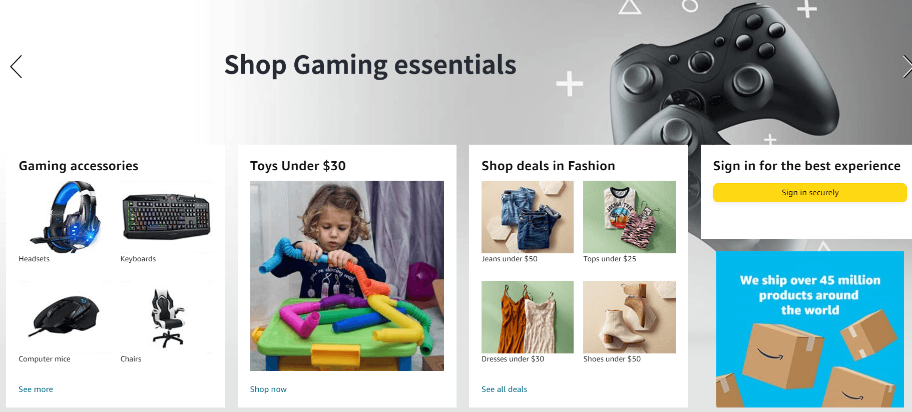 amazon ecommerce store