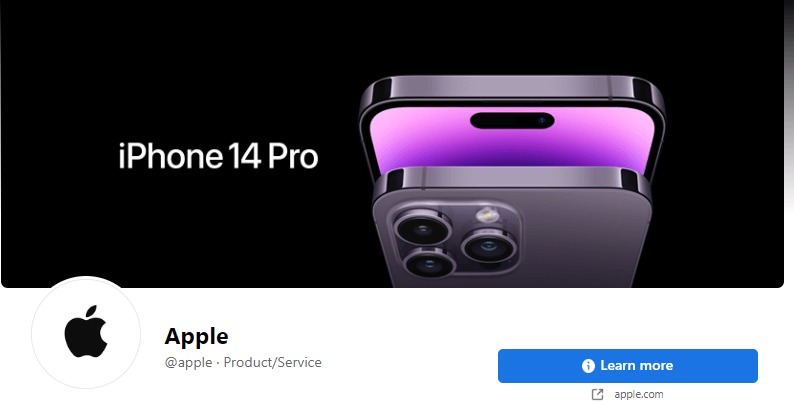apple facebook page