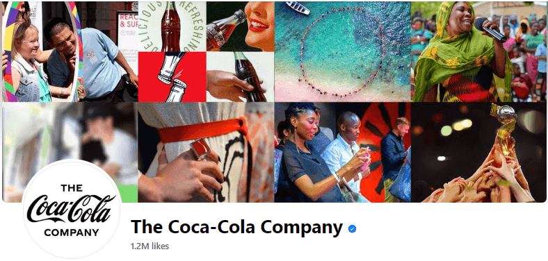 coca-cola facebook page