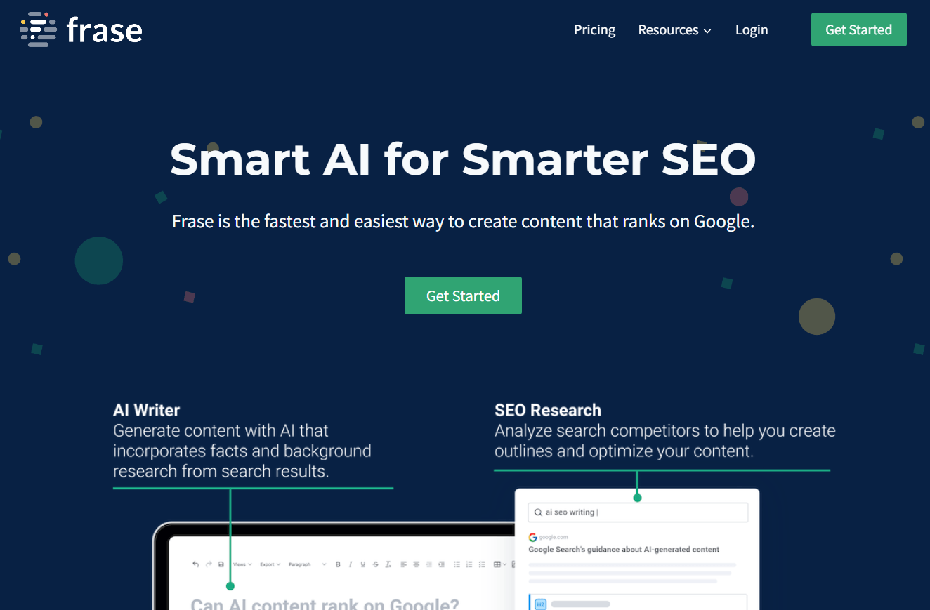 Frase is an AI SEO tool