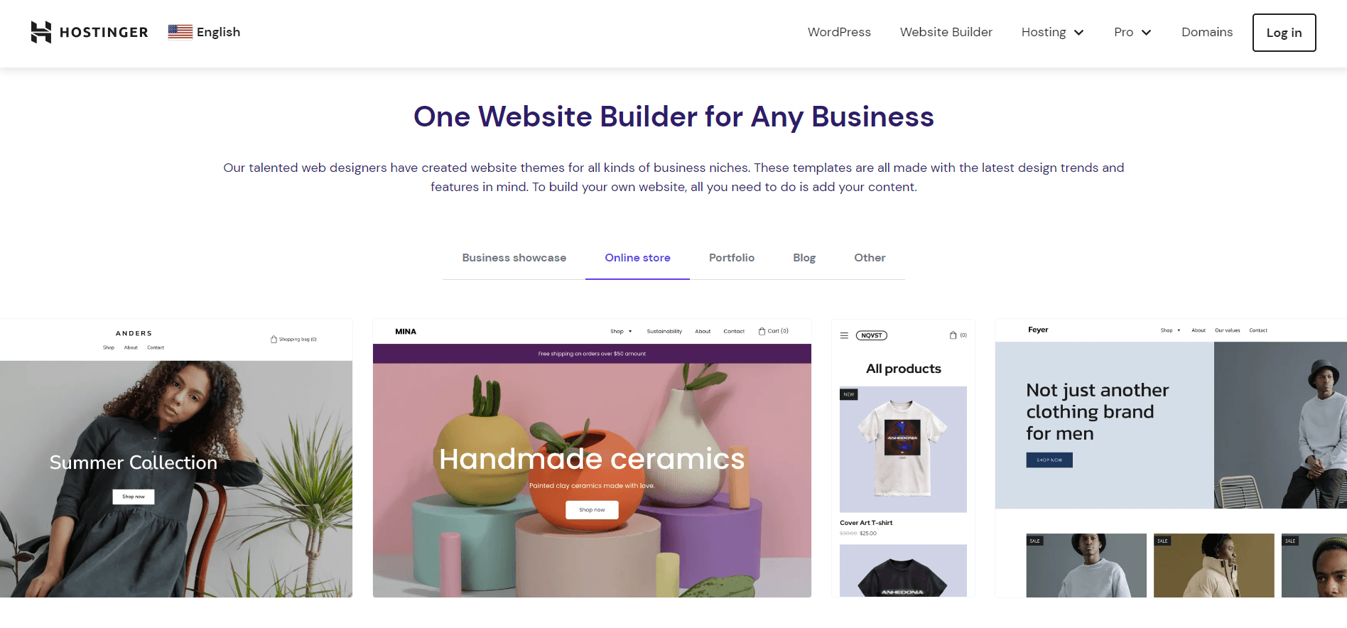 hostinger ai website builder