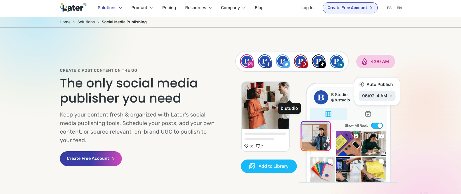 later social media publishing tool