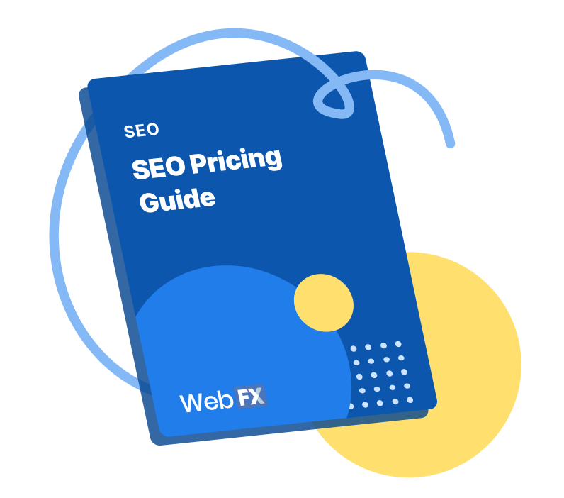 SEO pricing guide graphic.