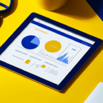 Tablet with medical data and stethoscope