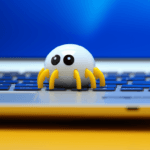 A web crawler on a keyboard