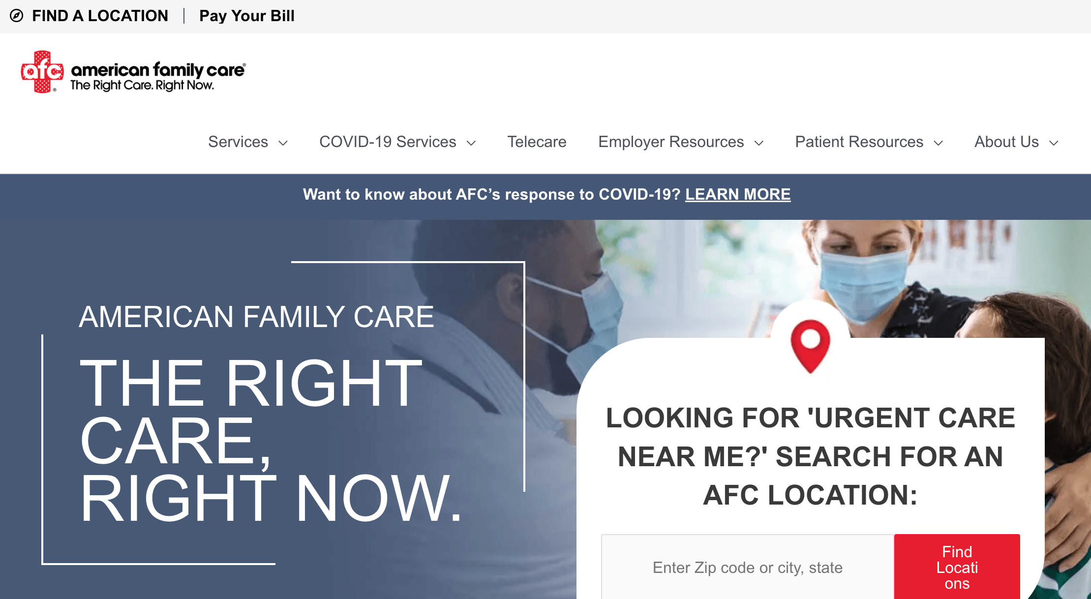 AFC homepage