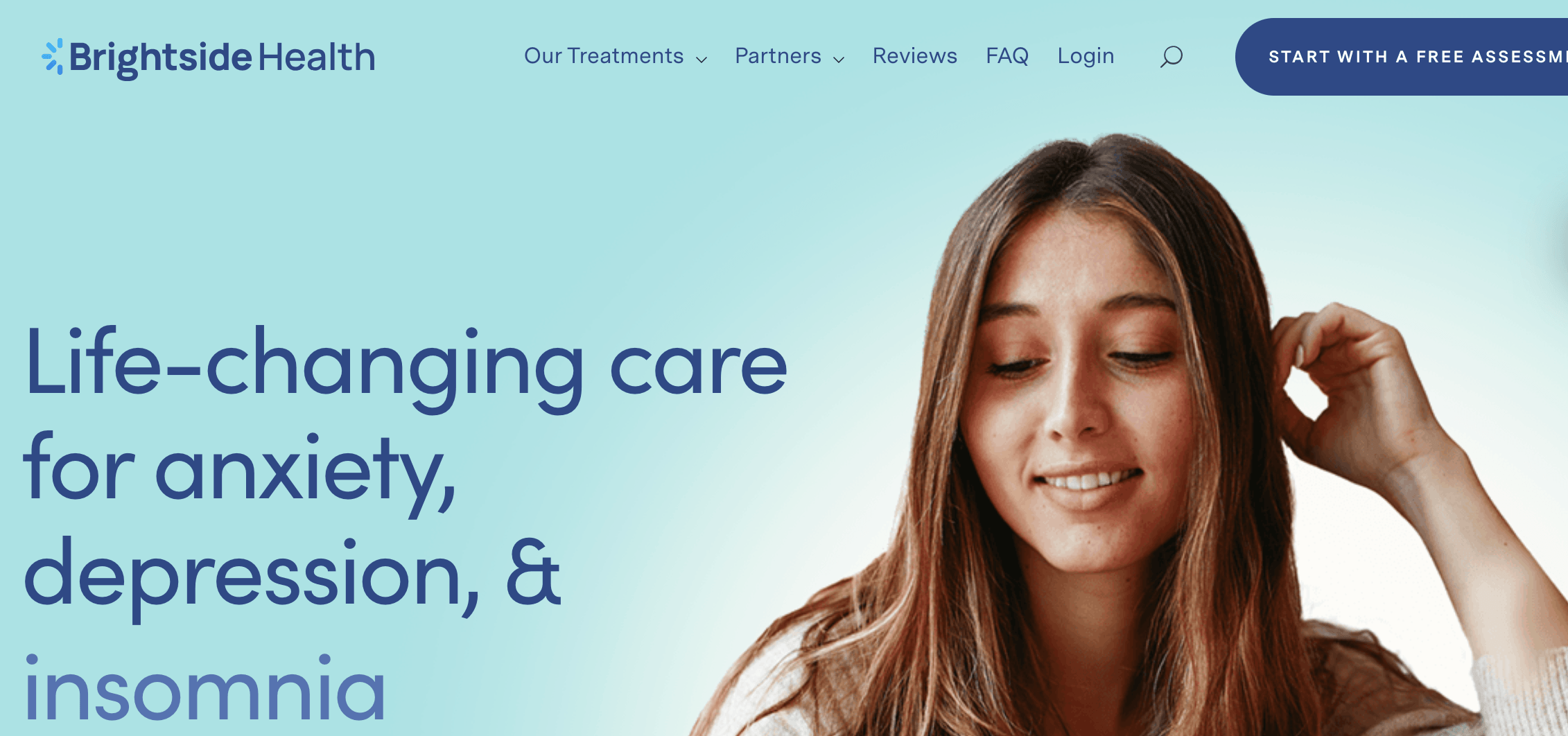 Brightside health homepage