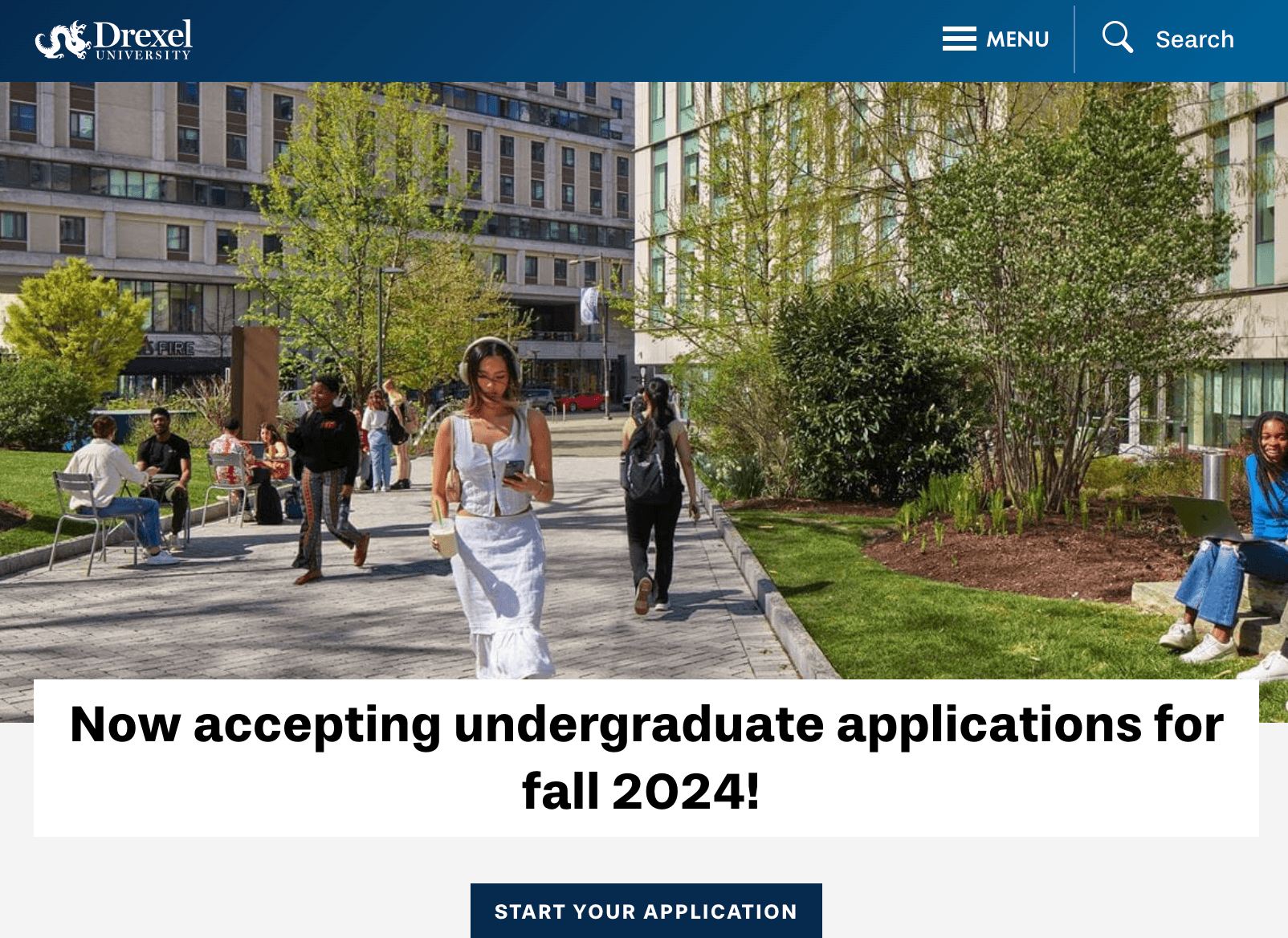 Homepage for Drexel University