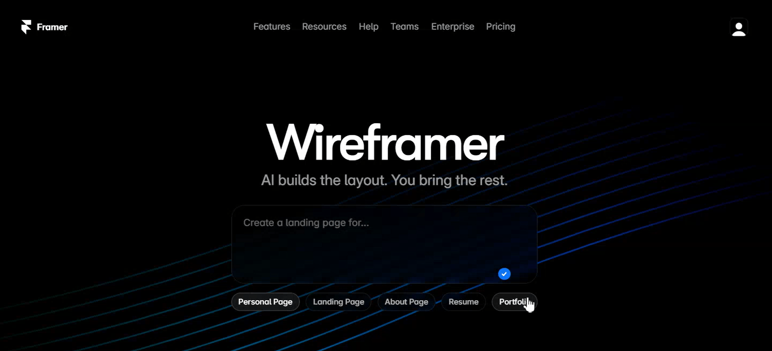 framer ai website builder