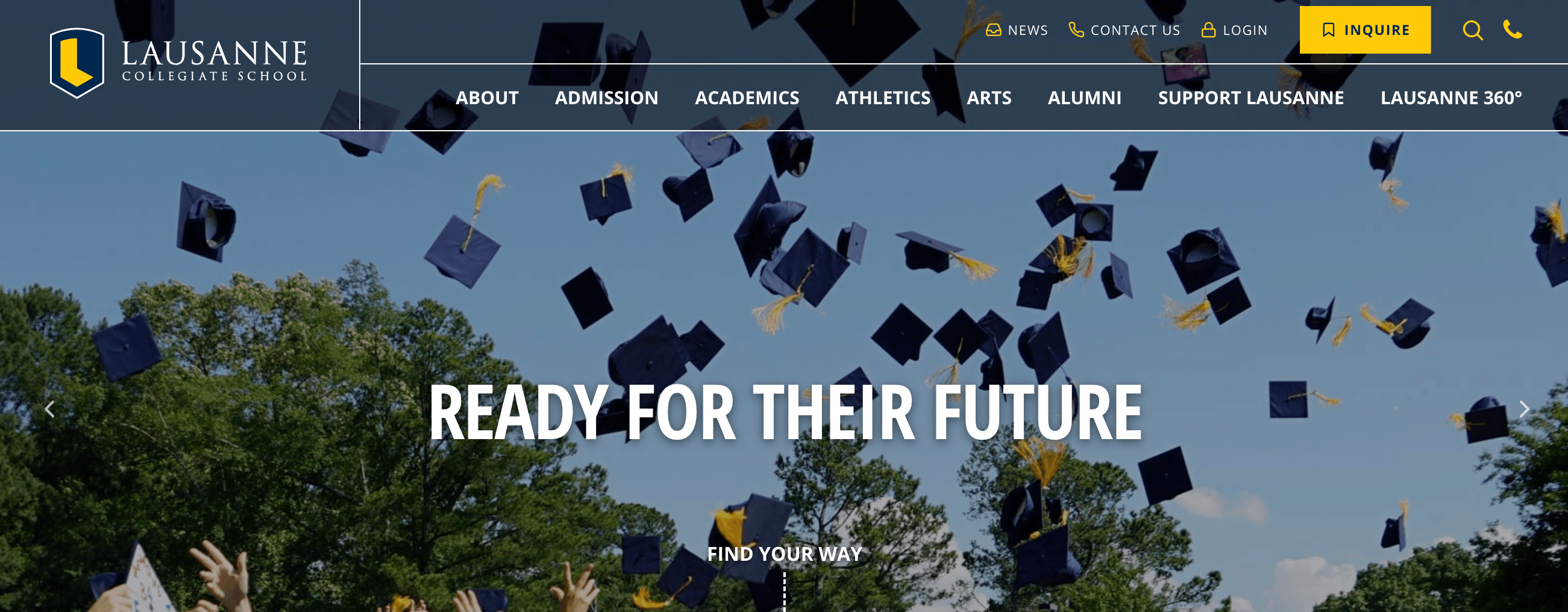 Lausanne collegiate school homepage