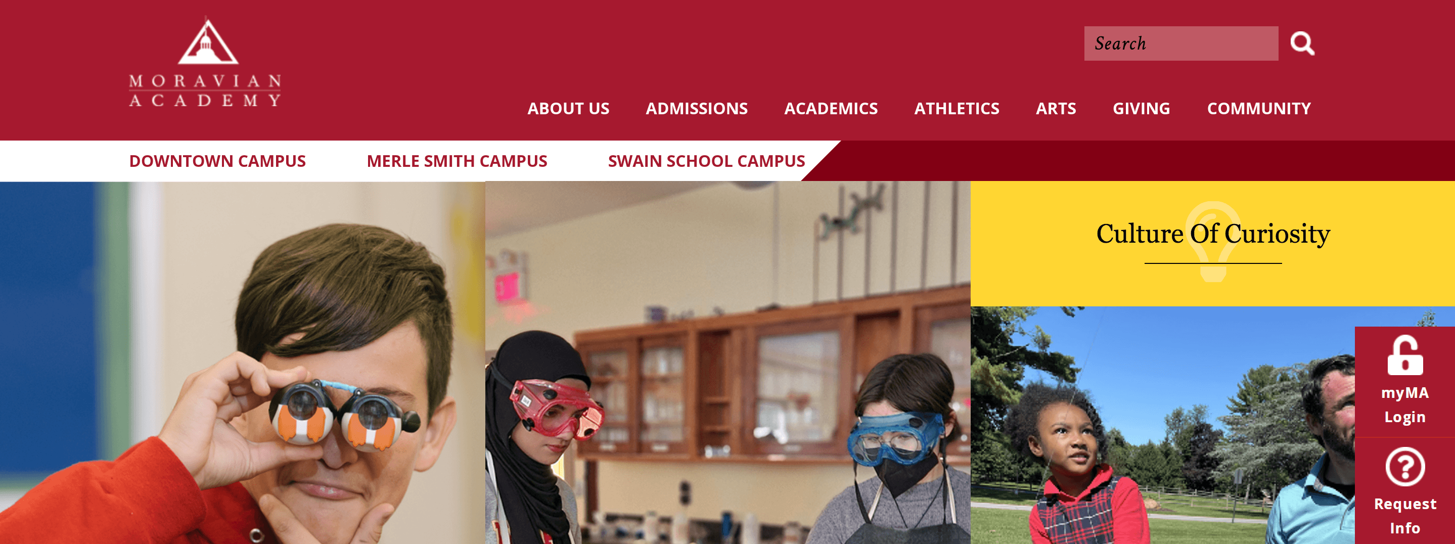 Homepage for Moravian Academy