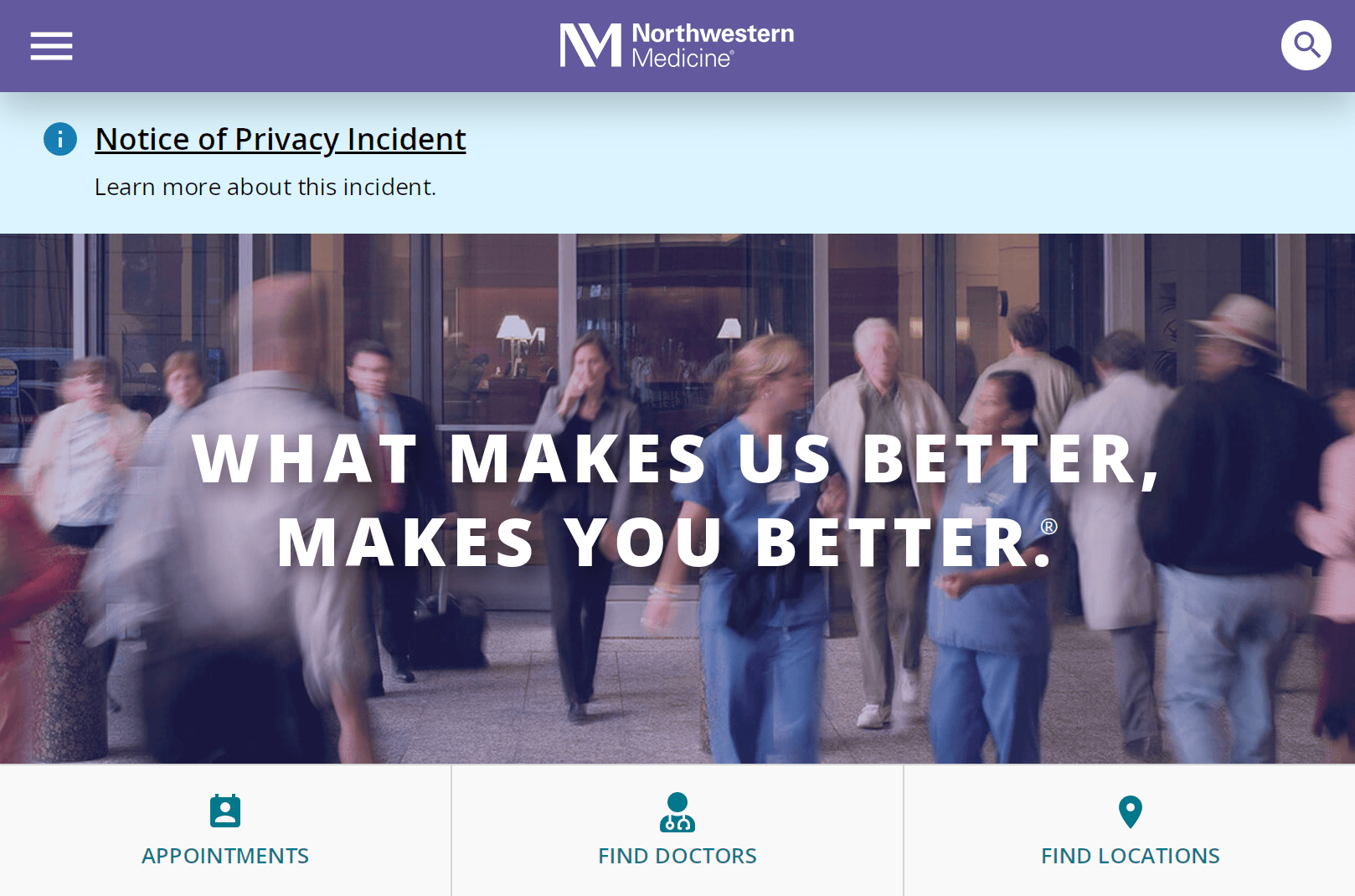 Homepage for northwestern medicine