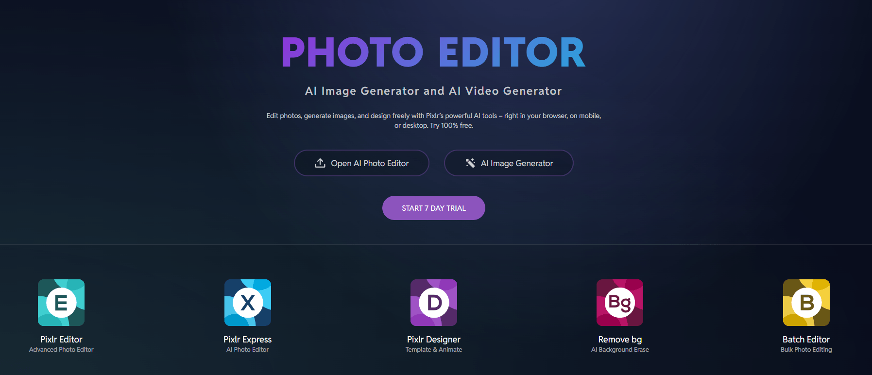 pixlr ai photo editor
