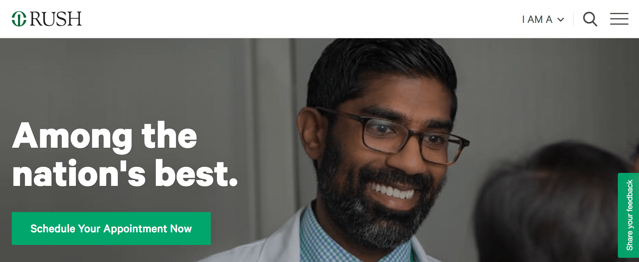 Homepage for Rush Medical Center