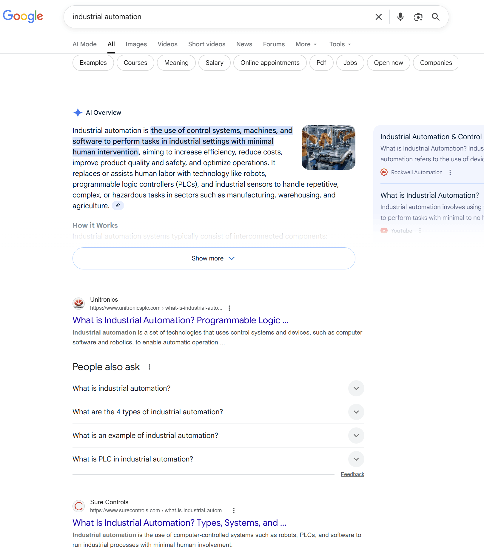 Search results for industrial automation.