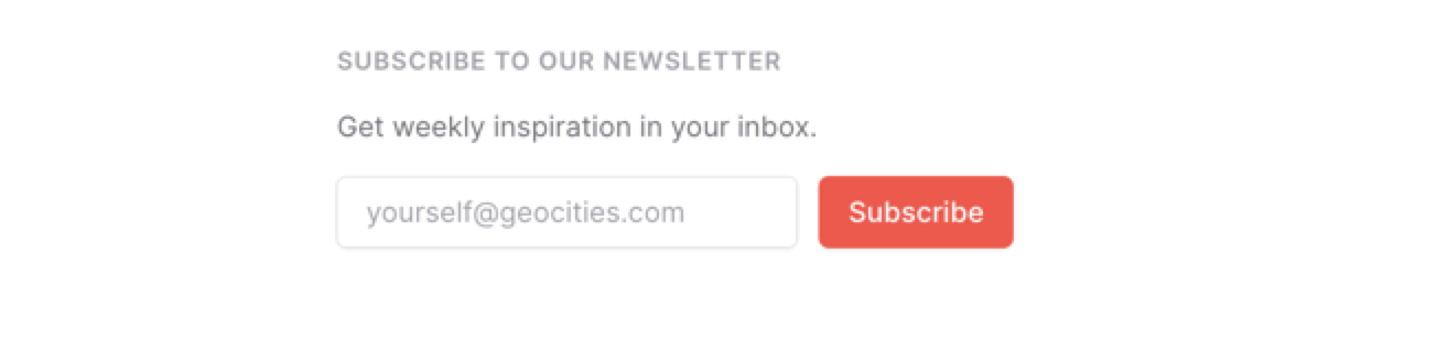 subscribe to newsletter