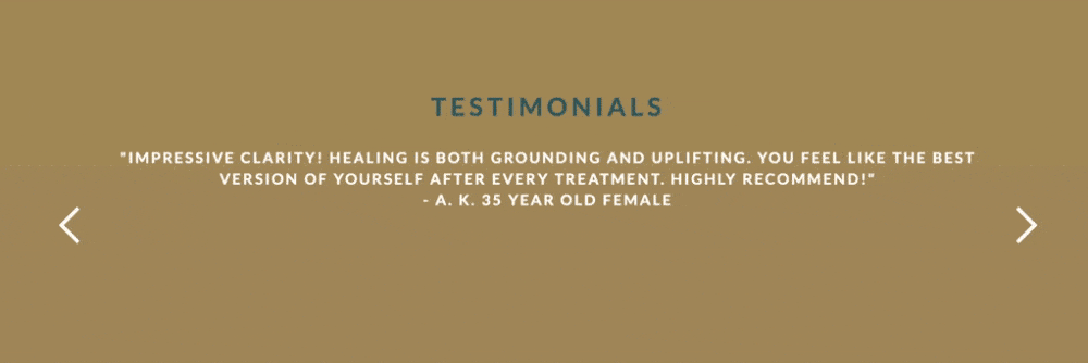 Written testimonials sharing