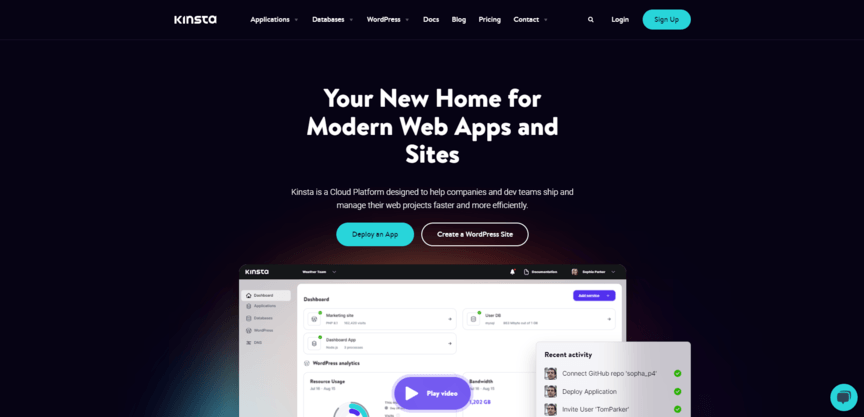 web host kinsta