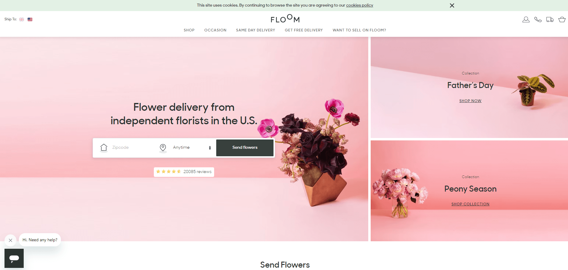 Floom website example