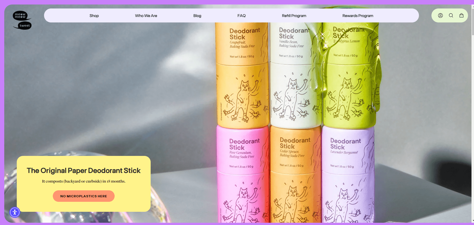 MeowMeow website example