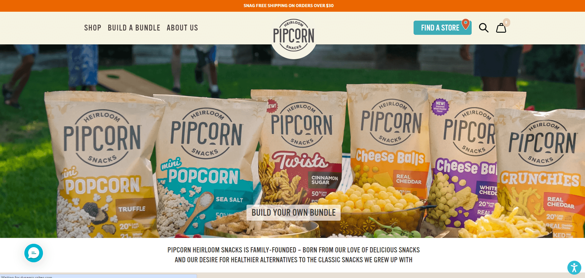 Pipcorn website example