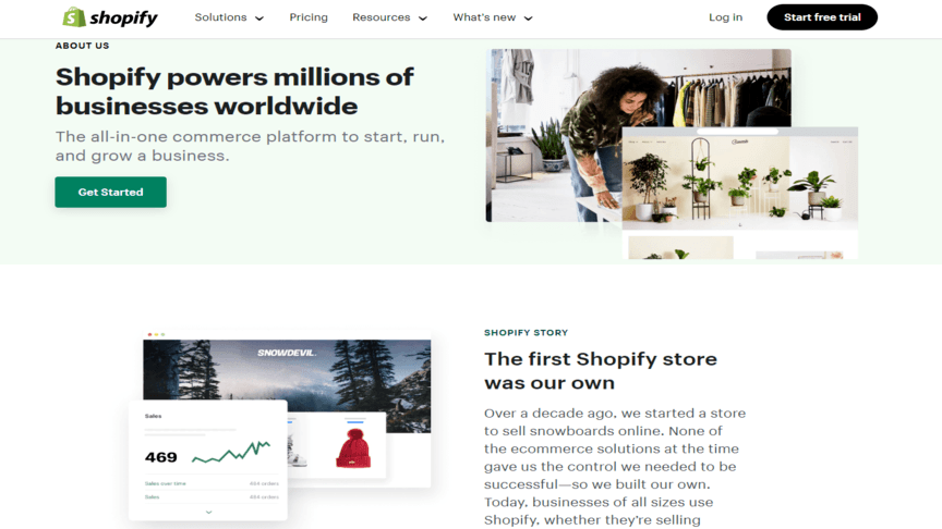 about us page examples 5 shopify