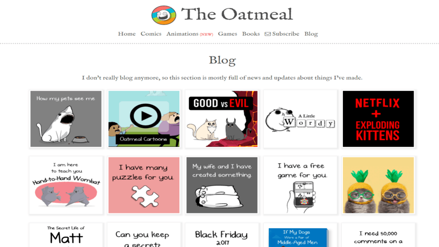 best blog designs 10 the oatmeal