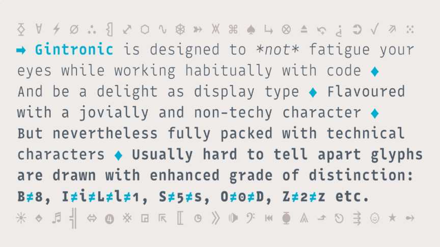 coding fonts 3 gintronic