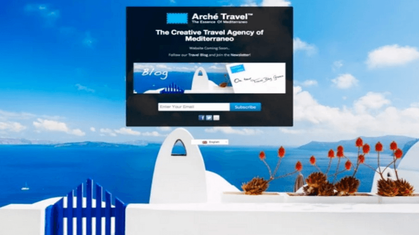 coming soon page examples 2 arche travel agency