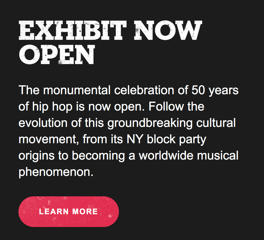 Short copywriting about an exhibit at the Rock and Roll Hall of Fame